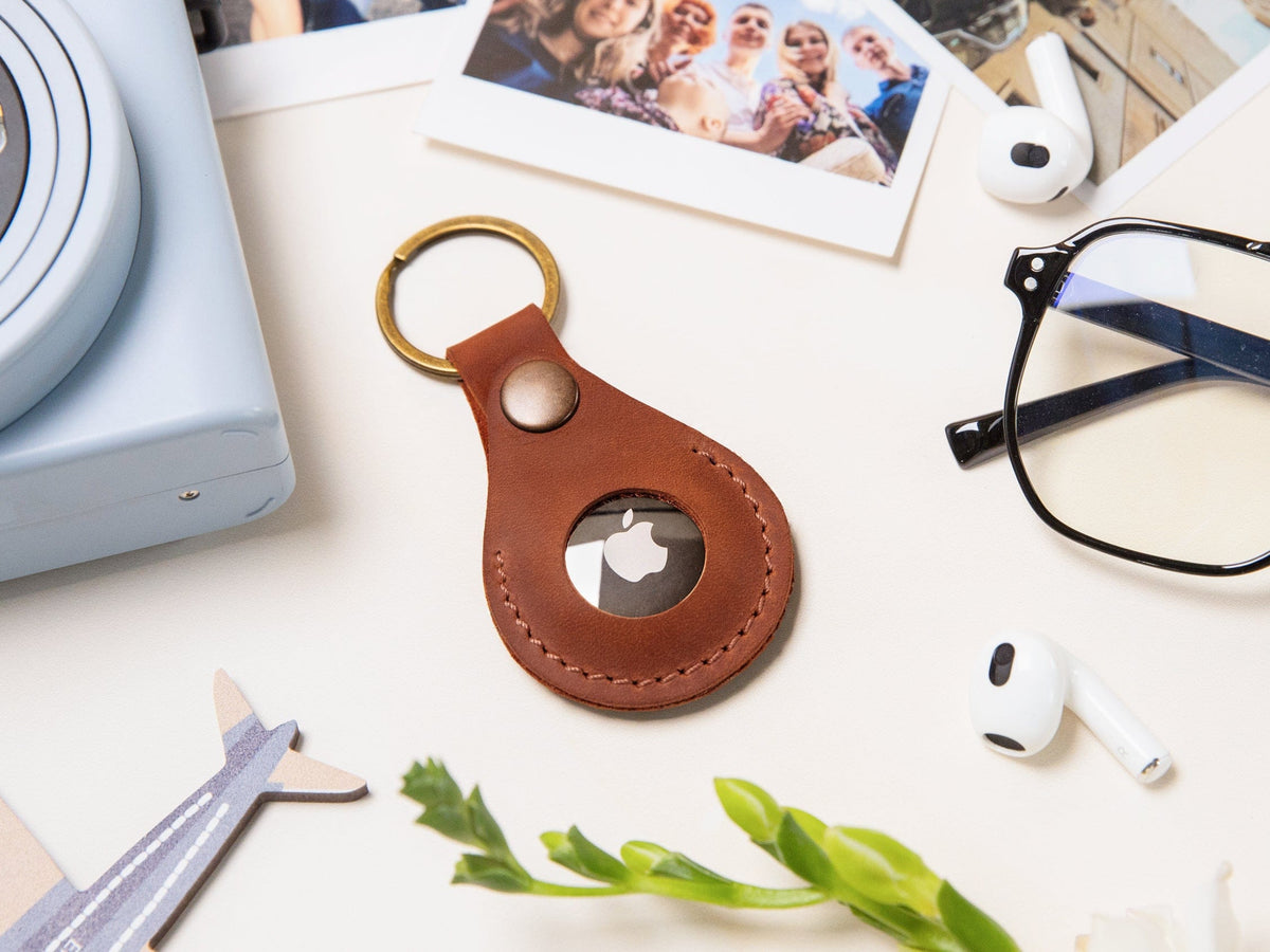 Leather AirTag Holder - St George Leather Shop