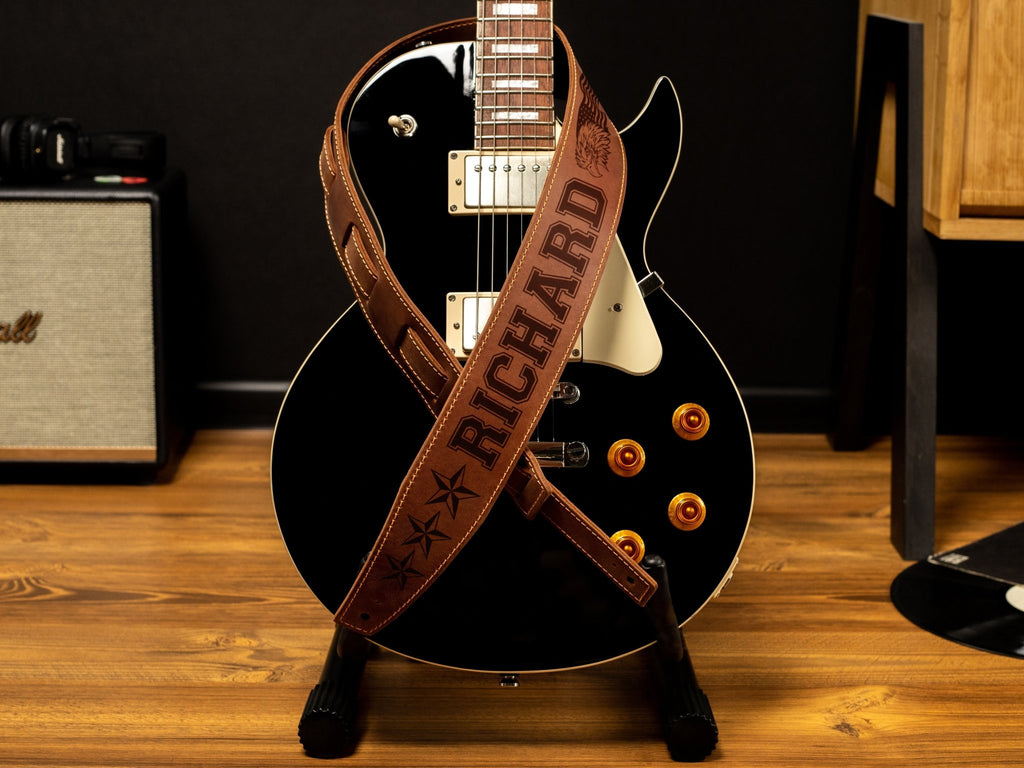 Leather Guitar Strap Custom - St George Leather Shop