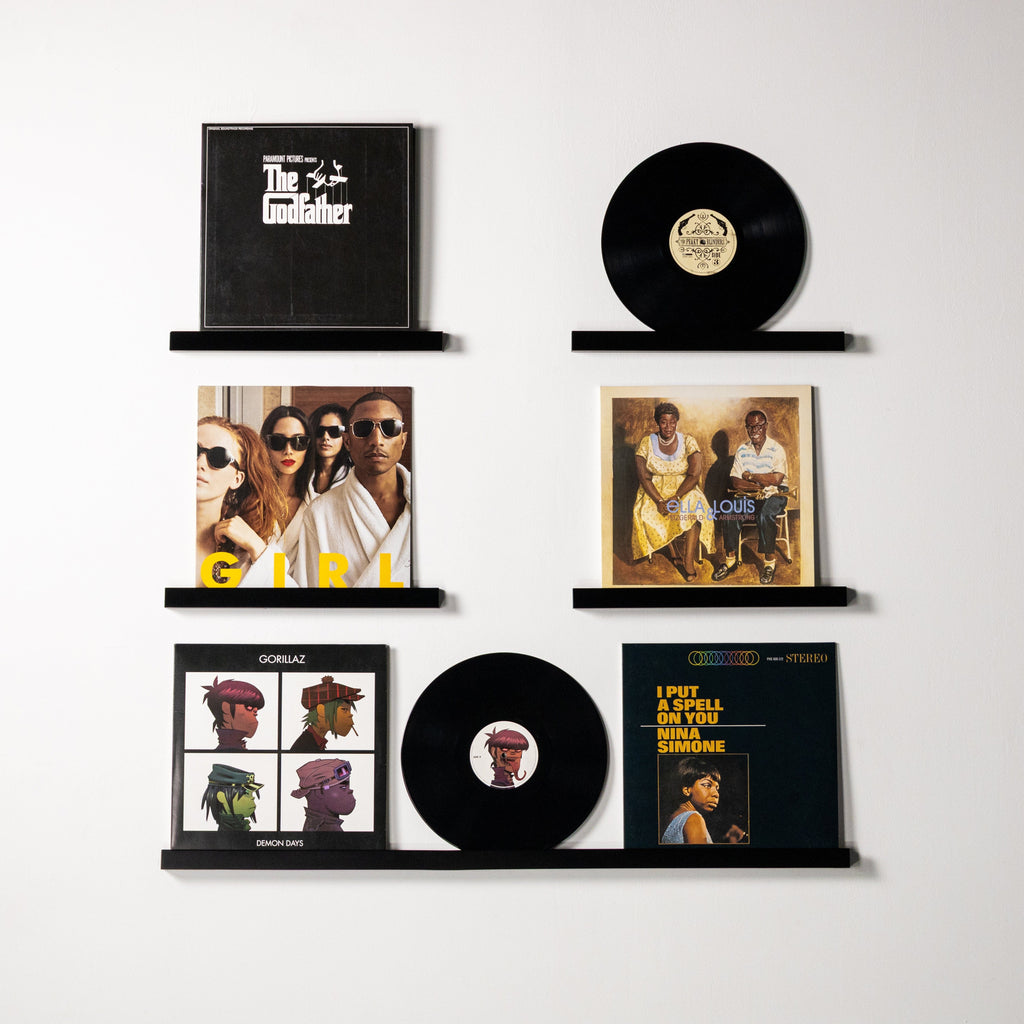 Wall Mounted Vinyl Record Display Shelf - St George Leather Shop