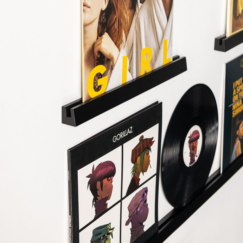 Wall Mounted Vinyl Record Display Shelf - St George Leather Shop