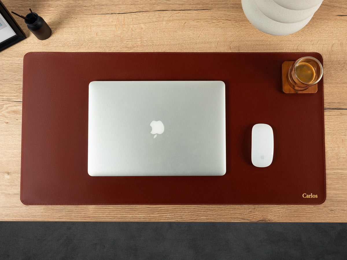 Leather Laptop Desk Mat - St George Leather Shop