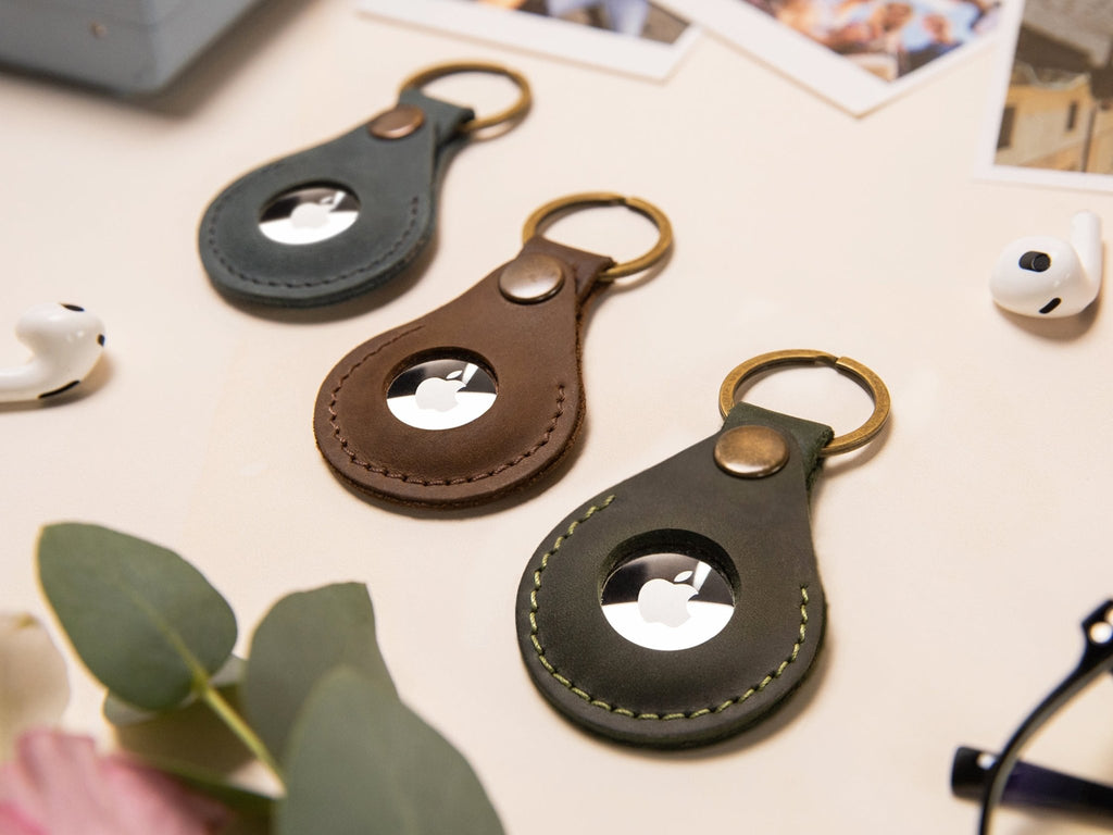 Leather AirTag Holder - St George Leather Shop