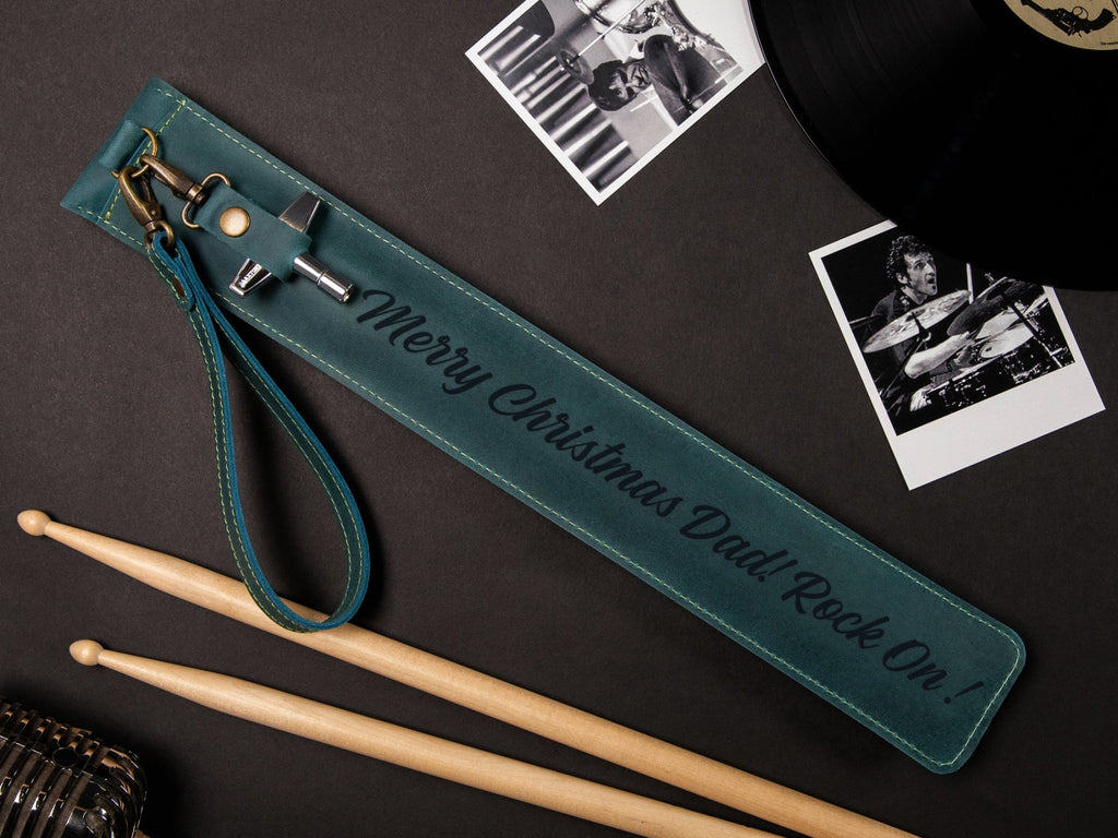 Personalized Leather Drumstick Holder - St George Leather Shop