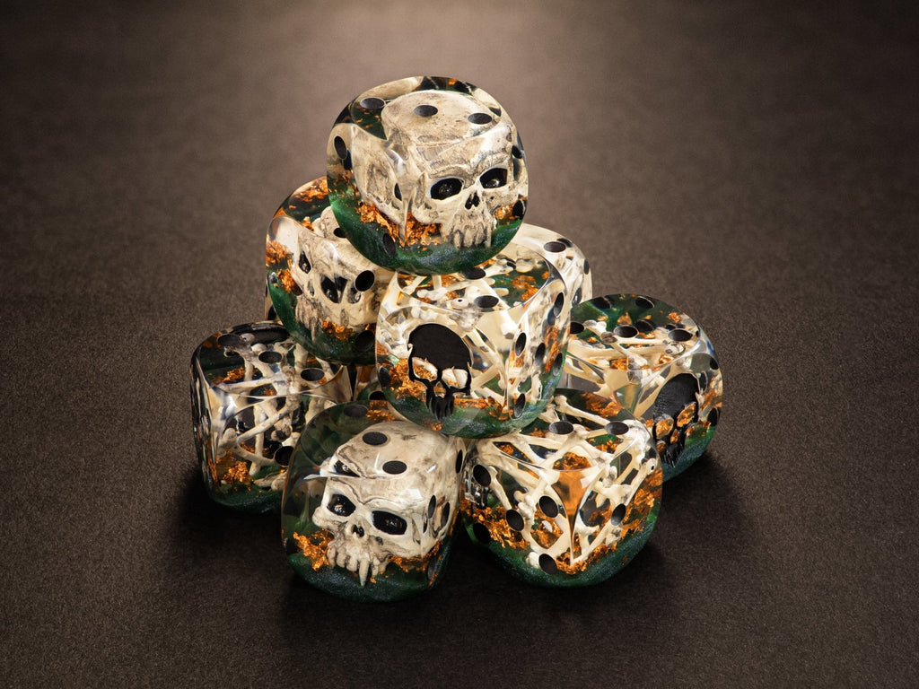 Skull & Bones D6 Dice - St George Leather Shop