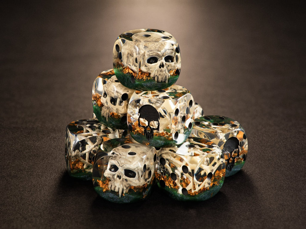 Skull & Bones D6 Dice - St George Leather Shop