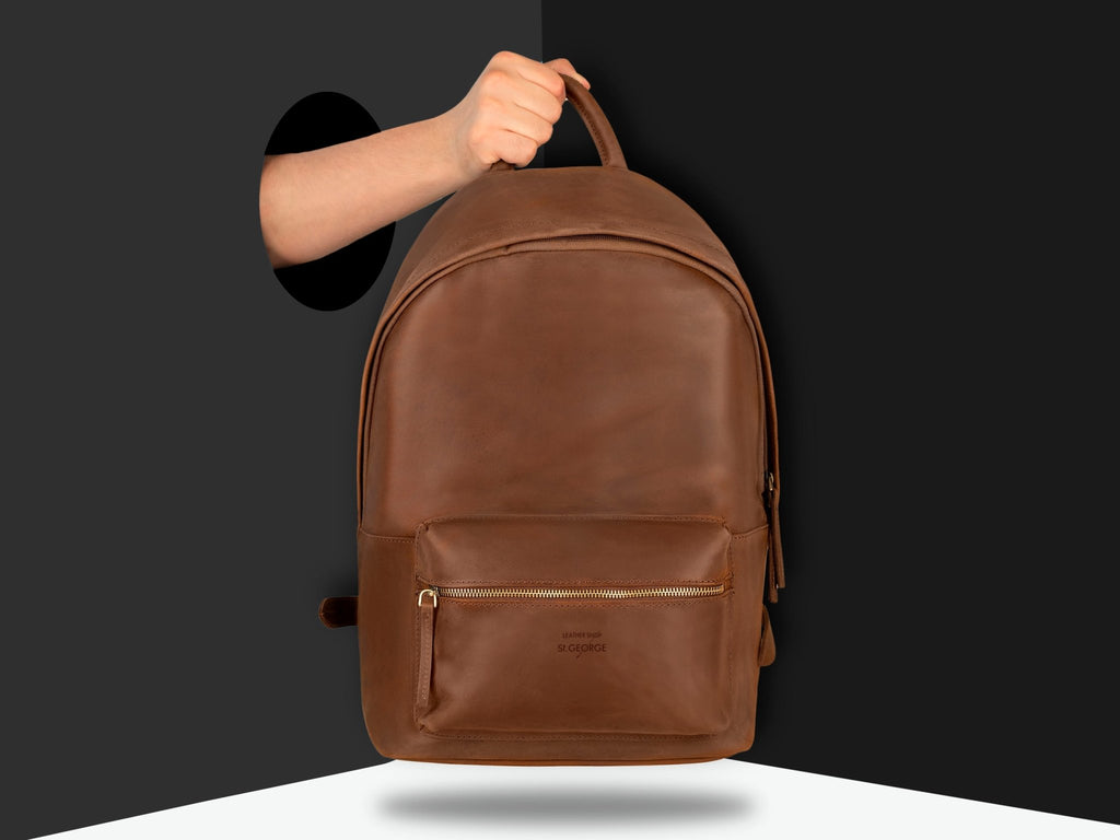 Genuine Leather Backpack - St George Leather Shop