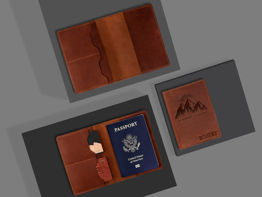 Passport cover, Travel wallet - St George Leather Shop
