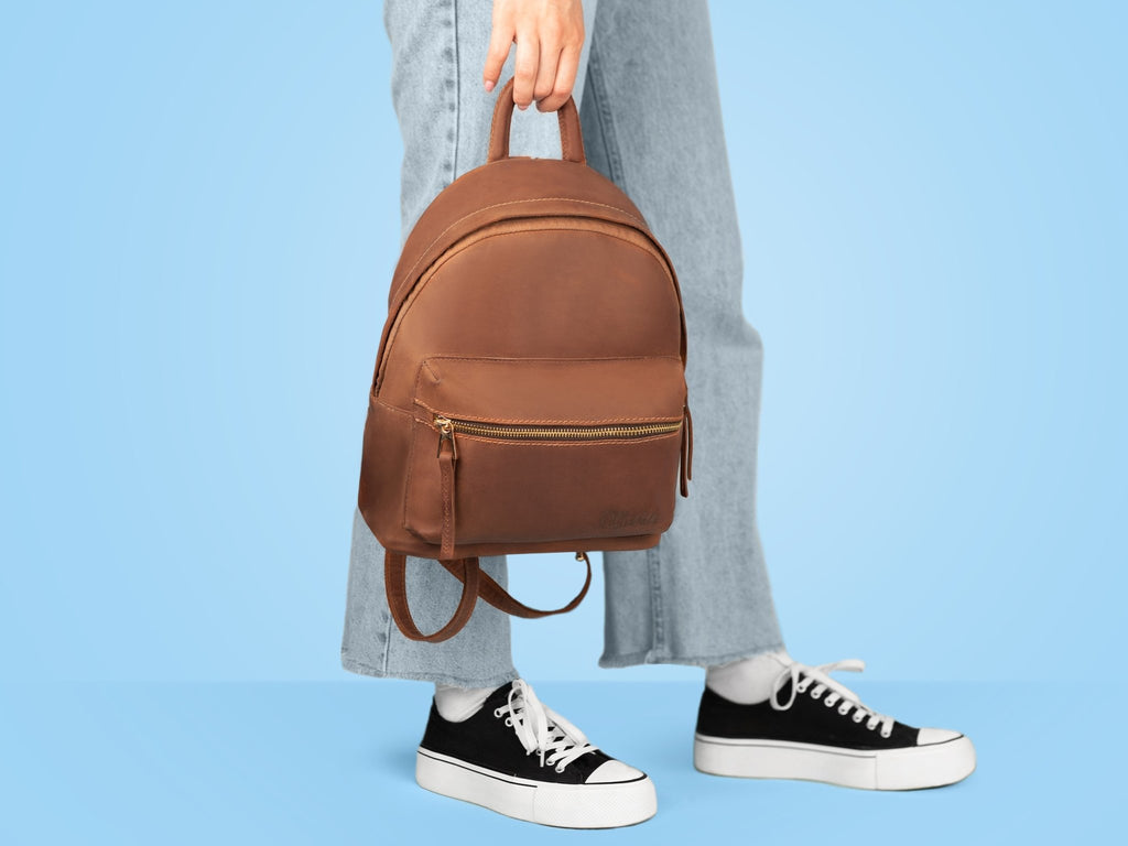 Women Leather Backpack - St George Leather Shop